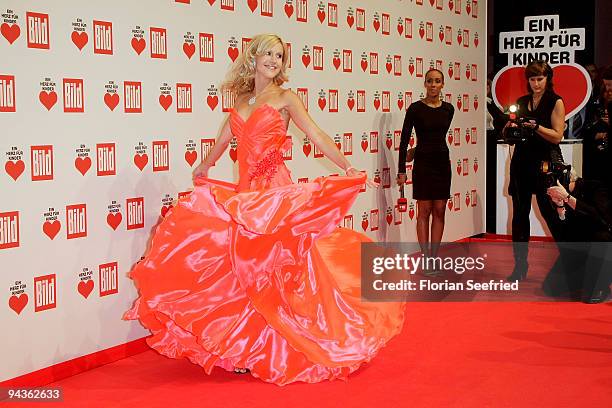 Actress Wolke Hegenbarth attends the 'Ein Herz fuer Kinder' Gala at Studio 20 at Adlershof on December 12, 2009 in Berlin, Germany.