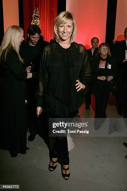 Andrea Kiewel attends the aftershow party of 'Ein Herz fuer Kinder' Gala at Studio 20 at Adlershof on December 12, 2009 in Berlin, Germany.