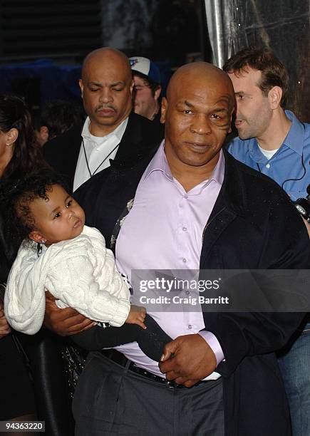 Mike Tyson and his daughter Milan arriving at Spike TV's 7th Annual Video Game Awards at Nokia Theatre L.A. Live on December 12, 2009 in Los Angeles,...