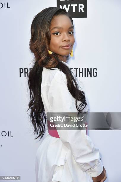 Marsai Martin attends The Daily Front Row's 4th Annual Fashion Los Angeles Awards - Arrivals at The Beverly Hills Hotel on April 8, 2018 in Beverly...