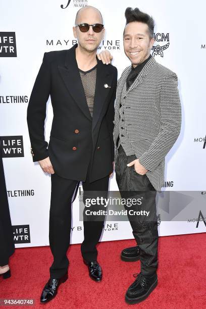 Brian Wolk and Claude Morais attend The Daily Front Row's 4th Annual Fashion Los Angeles Awards - Arrivals at The Beverly Hills Hotel on April 8,...