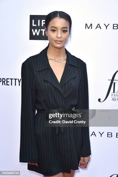 Nala Wayans attends The Daily Front Row's 4th Annual Fashion Los Angeles Awards - Arrivals at The Beverly Hills Hotel on April 8, 2018 in Beverly...