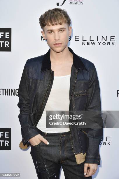 Tommy Dorfman attends The Daily Front Row's 4th Annual Fashion Los Angeles Awards - Arrivals at The Beverly Hills Hotel on April 8, 2018 in Beverly...