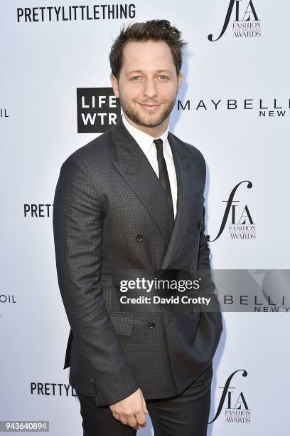 Derek Blasberg attends The Daily Front Row's 4th Annual Fashion Los Angeles Awards - Arrivals at The Beverly Hills Hotel on April 8, 2018 in Beverly...