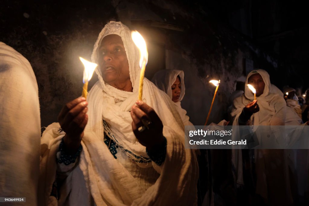 Ethiopian Orthodox Christians celebrate Holy Fire in Jerusalem