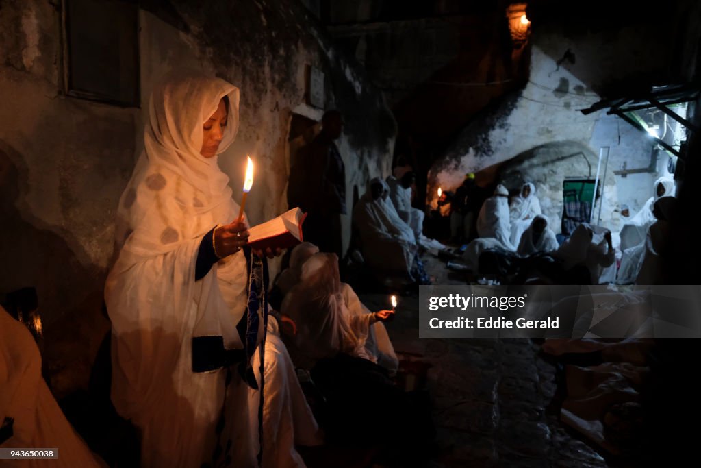 Ethiopian Orthodox Christians celebrate Holy Fire in Jerusalem