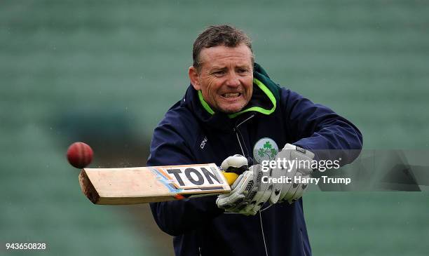 Graham Ford, Head Coach of Ireland during Day Four of the Friendly match between Somerset and Ireland at The Cooper Associates County Ground on April...