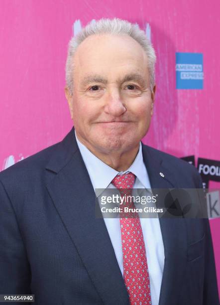 Lorne Michaels poses at the arrivals for the opening night of the new musical based on the cult film "Mean Girls" on Broadway at The August Wilson...