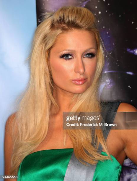 Paris Hilton attends Family Guy's "Something, Something Something, Dark-Side" DVD release party at a private residence on December 12, 2009 in...