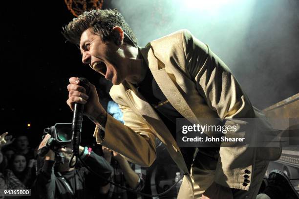 Davey Havok of A.F.I. Performs during the KROQ Almost Acoustic Christmas at Gibson Amphitheatre on December 12, 2009 in Universal City, California.