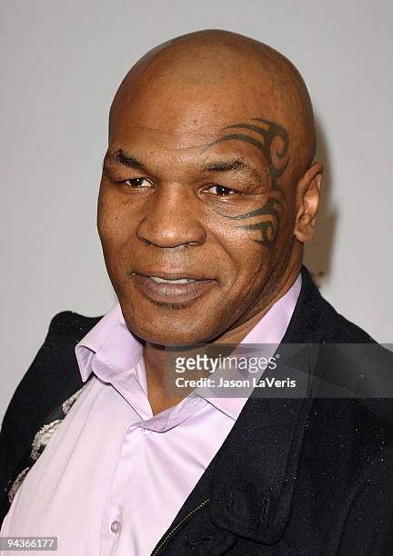 Boxer Mike Tyson attends Spike TV's 7th annual Video Game Awards at Nokia Theatre L.A. Live on December 12, 2009 in Los Angeles, California.