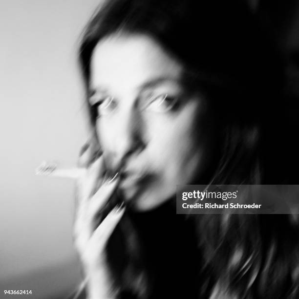 Actress Joana Preiss is photographed for Self Assignment on January 2018 in Paris, France.