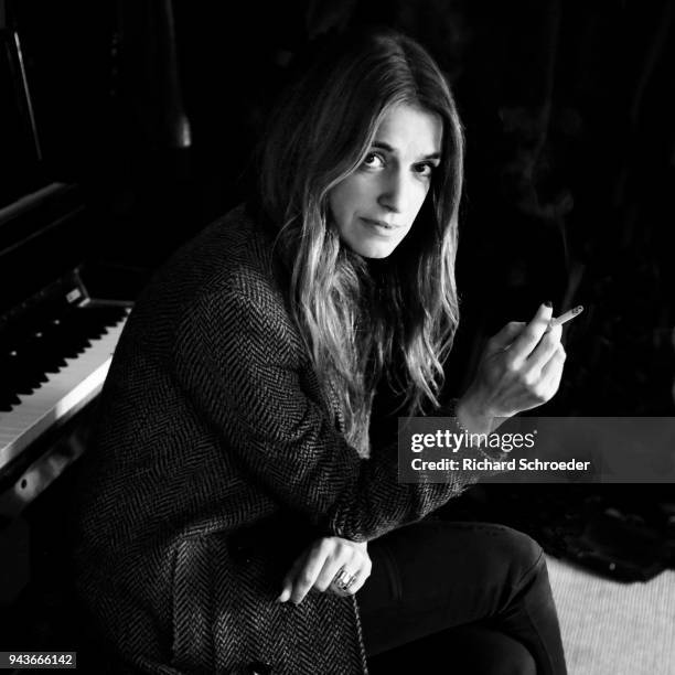 Actress Joana Preiss is photographed for Self Assignment on January 2018 in Paris, France.