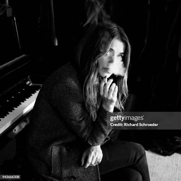 Actress Joana Preiss is photographed for Self Assignment on January 2018 in Paris, France.