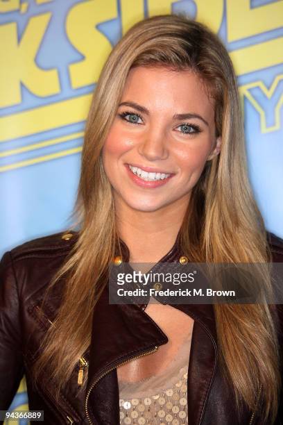 Actress Amber Lancaster attends Family Guy's "Something, Something, Something, Dark-Side" DVD release party at a private residence on December 12,...