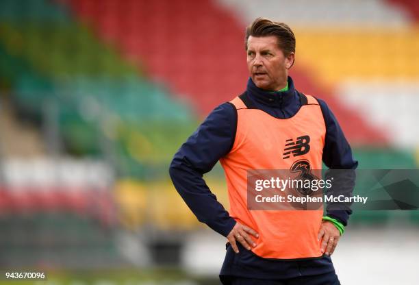 Dublin , Ireland - 9 April 2018; Republic of Ireland head coach Colin Bell during training at Tallaght Stadium in Tallaght, Dublin.