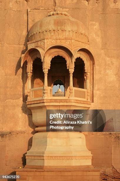 detailed abstract from the abbasi mosque - bahawalpur stock pictures, royalty-free photos & images