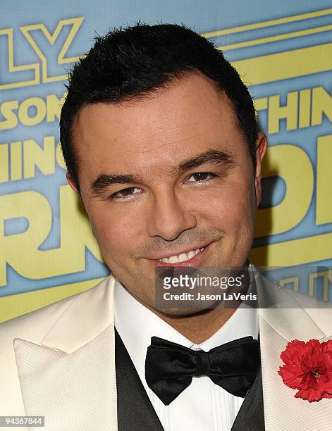 Family Guy creator Seth MacFarlane attends the "Family Guy Something, Something, Something, Dark Side" DVD release party on December 12, 2009 in...