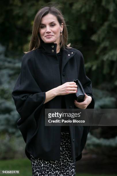 Queen Letizia of Spain attends the 'International Friendship Award' at IESE Business School on April 9, 2018 in Madrid, Spain.