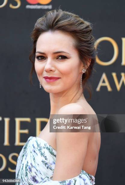 Kara Tointon attends The Olivier Awards with Mastercard at Royal Albert Hall on April 8, 2018 in London, England.