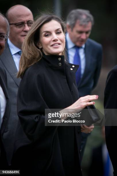 Queen Letizia of Spain attends the 'International Friendship Award' at IESE Business School on April 9, 2018 in Madrid, Spain.