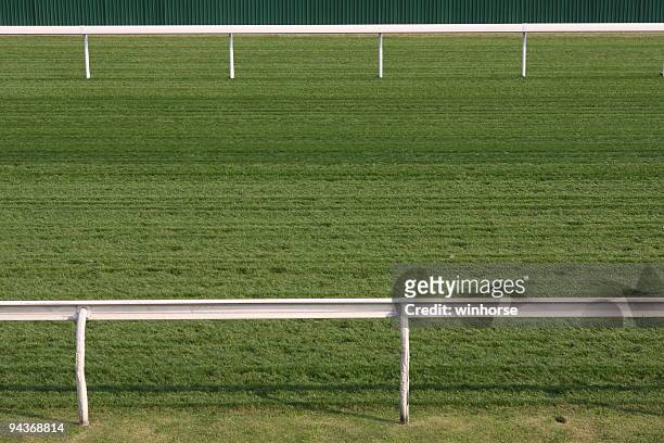 horse racing track - horse racecourse stock pictures, royalty-free photos & images