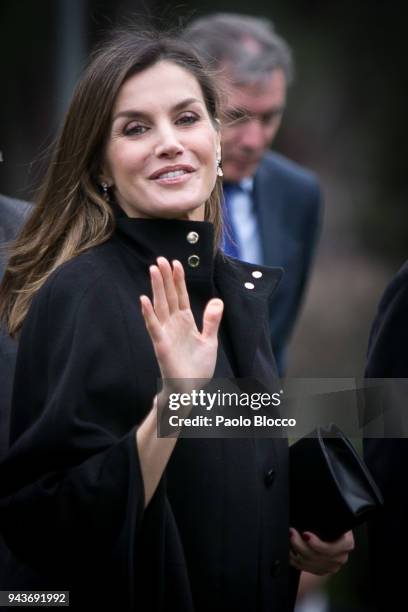 Queen Letizia of Spain attends the 'International Friendship Award' at IESE Business School on April 9, 2018 in Madrid, Spain.