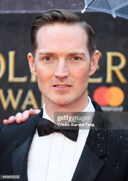 Dan Gillespie Sells attends The Olivier Awards with Mastercard at Royal Albert Hall on April 8, 2018 in London, England.