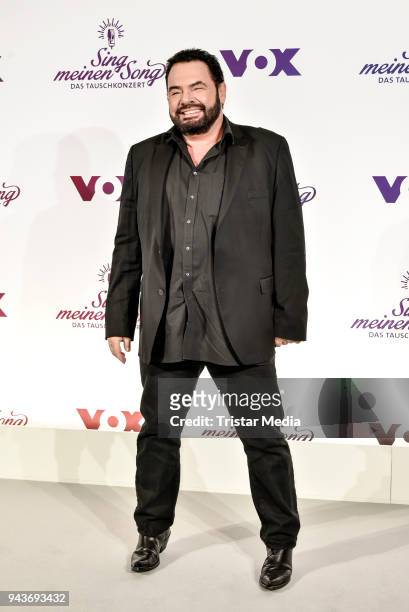 German musician Hartwig Schierbaum alias Marian Gold during the press conference to the TV Show 'Sing meinen Song' on April 9, 2018 in Berlin,...