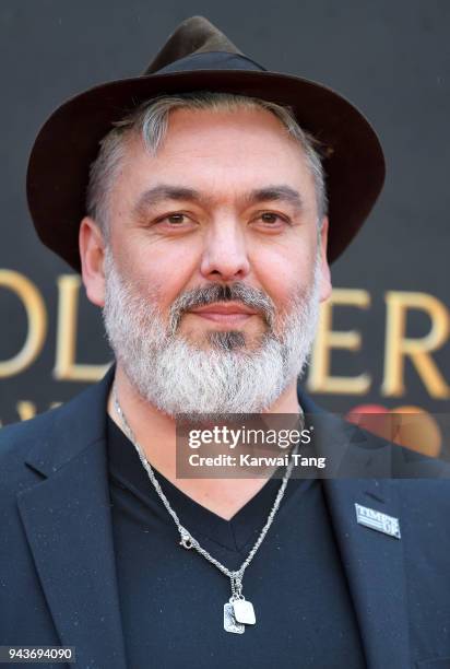 Jez Butterworth attends The Olivier Awards with Mastercard at Royal Albert Hall on April 8, 2018 in London, England.