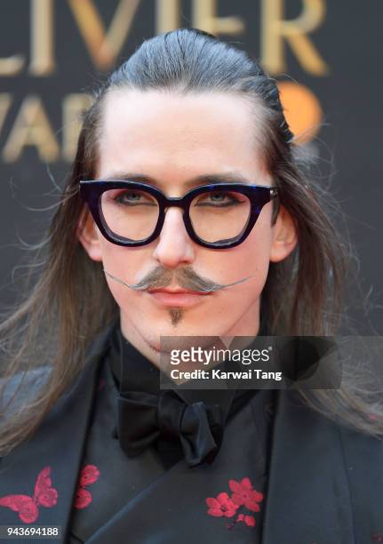 Joshua Kane attends The Olivier Awards with Mastercard at Royal Albert Hall on April 8, 2018 in London, England.