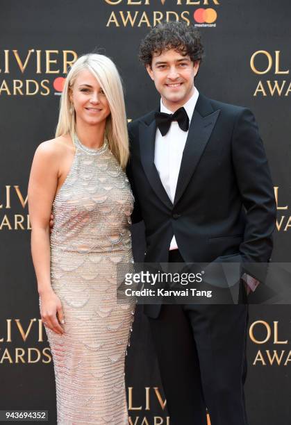 Lee Mead attends The Olivier Awards with Mastercard at Royal Albert Hall on April 8, 2018 in London, England.