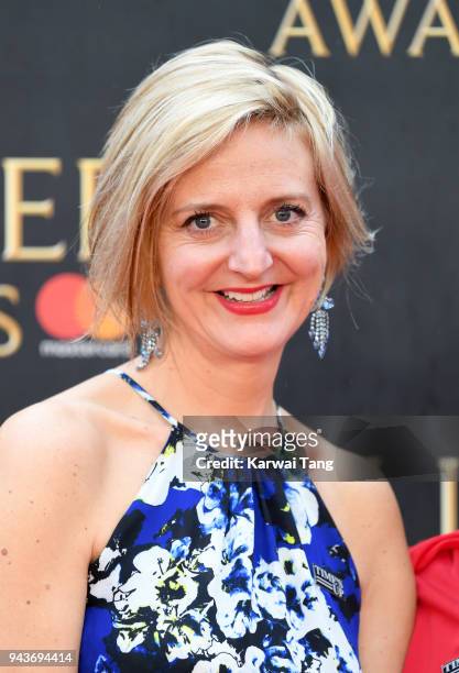 Marianne Elliott attends The Olivier Awards with Mastercard at Royal Albert Hall on April 8, 2018 in London, England.