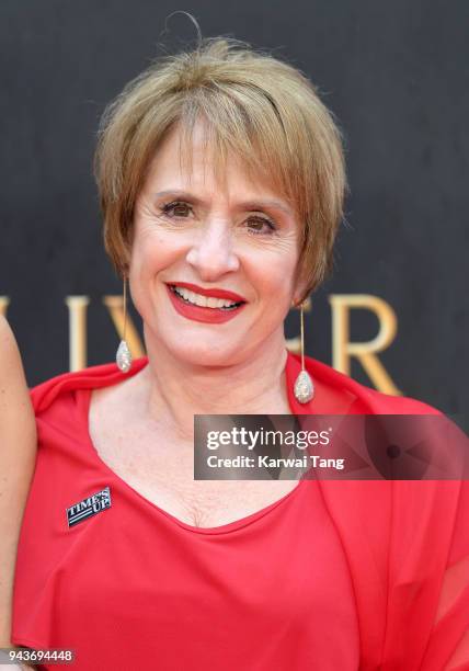 Patti LuPone attends The Olivier Awards with Mastercard at Royal Albert Hall on April 8, 2018 in London, England.
