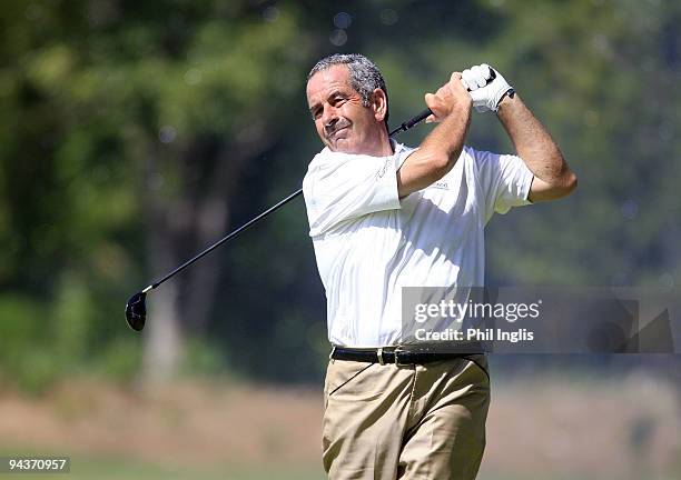 Sam Torrance of Scotland in action during the final round of the Mauritius Commercial Bank Open played at The Legends Course, Constance Belle Mare...