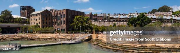 barangaroo waterfront - panorama - image by scott gibbons stock-fotos und bilder