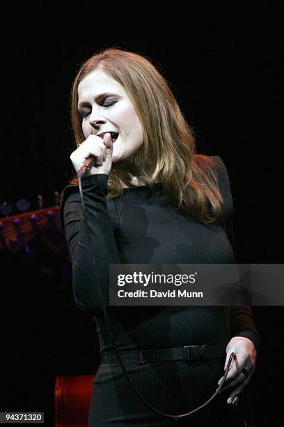 Alison Moyet performs at The Liverpool Philharmonic Hall on December 12, 2009 in Liverpool, England.