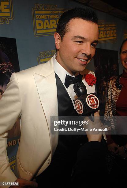 Voice Actor/Writer/Producer Seth MacFarlane attends the "Family Guy Something, Something, Something, Dark Side" DVD Release Party at a private...