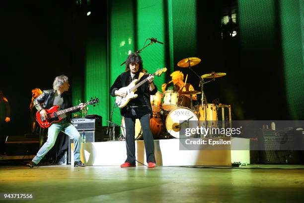 Ritchie Blackmore of Rainbow performs at SC Olympic on April 8, 2018 in Moscow, Russia.