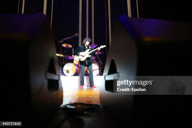 Ritchie Blackmore of Rainbow performs at SC Olympic on April 8, 2018 in Moscow, Russia.
