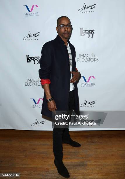 Actor Miguel A. Nunez Jr. Attends the release party for Vivica A. Fox's new book "Every Day I'm Hustling" at Rain Bar and Lounge on April 8, 2018 in...