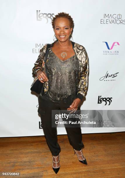 Actress Vanessa Bell Calloway attends the release party for Vivica A. Fox's new book "Every Day I'm Hustling" at Rain Bar and Lounge on April 8, 2018...