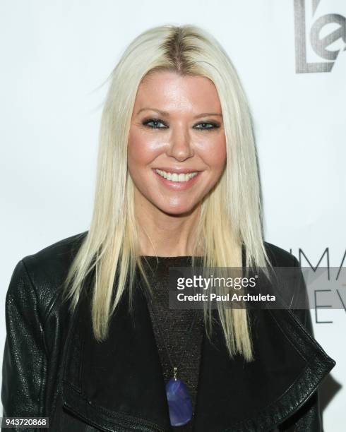 Actress Tara Reid attends the release party for Vivica A. Fox's new book "Every Day I'm Hustling" at Rain Bar and Lounge on April 8, 2018 in Studio...
