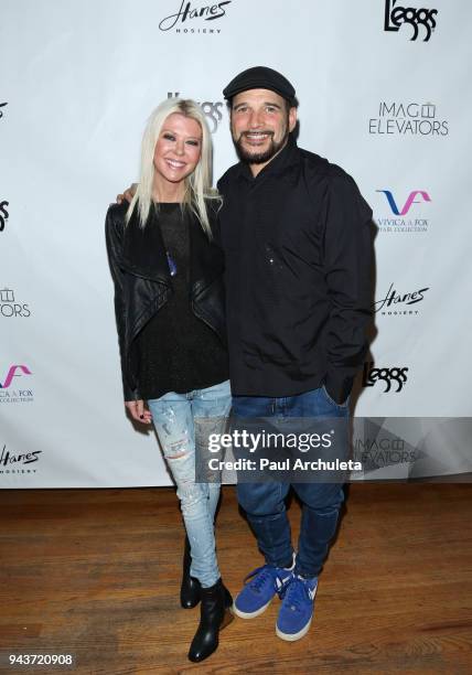 Actress Tara Reid and TV Personality Phillip Bloch attend the release party for Vivica A. Fox's new book "Every Day I'm Hustling" at Rain Bar and...