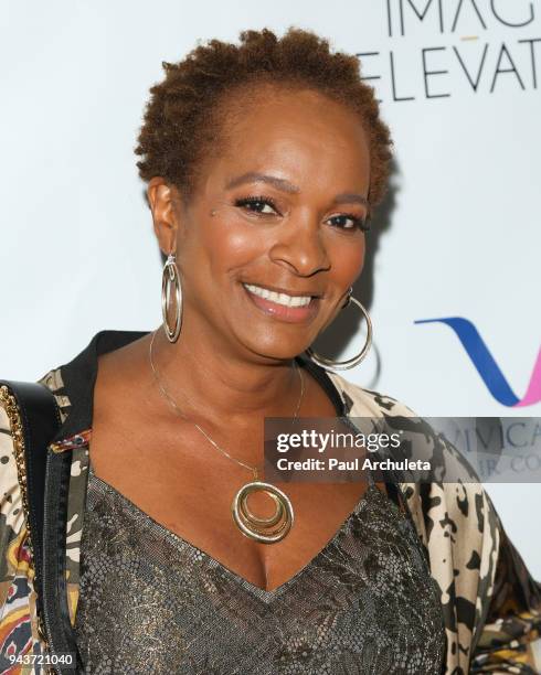 Actress Vanessa Bell Calloway attends the release party for Vivica A. Fox's new book "Every Day I'm Hustling" at Rain Bar and Lounge on April 8, 2018...