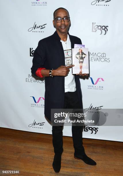 Actor Miguel A. Nunez Jr. Attends the release party for Vivica A. Fox's new book "Every Day I'm Hustling" at Rain Bar and Lounge on April 8, 2018 in...