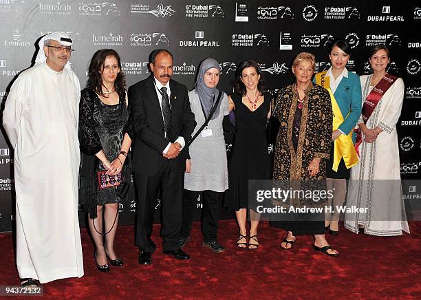 Artistic Director of DIFF Masoud Amralla Al Ali, producer Rula Salameh, actor Ayed Morror, producer Jehane Noujaim, director Julia Bacha and guest...