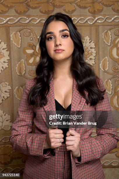 Actress Geraldine Viswanathan is photographed for Los Angeles Times on March 21, 2018 in Los Angeles, California. PUBLISHED IMAGE. CREDIT MUST READ:...