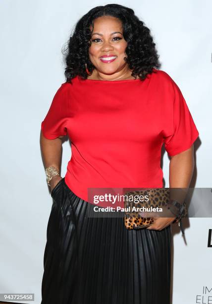 Actress Lela Rochon attends the release party for Vivica A. Fox's new book "Every Day I'm Hustling" at Rain Bar and Lounge on April 8, 2018 in Studio...