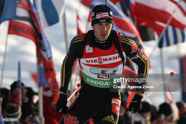 Arnd Peiffer of Germany during the e.on Ruhrgas IBU Biathlon World Cup Men's 4 x 7.5 km Relay on December 13, 2009 in Hochfilzen, Austria.